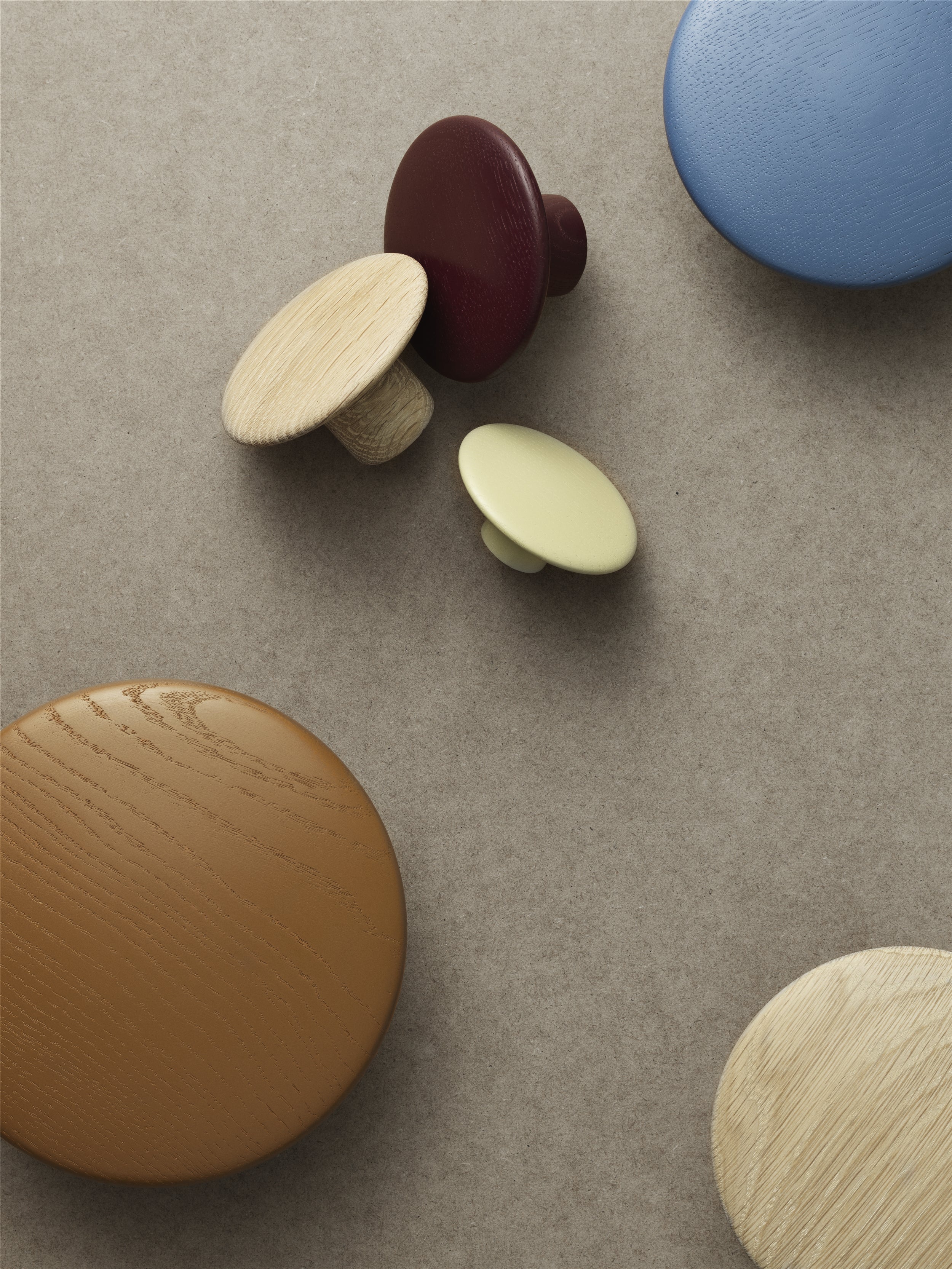 Dots Wood - Beige-Green