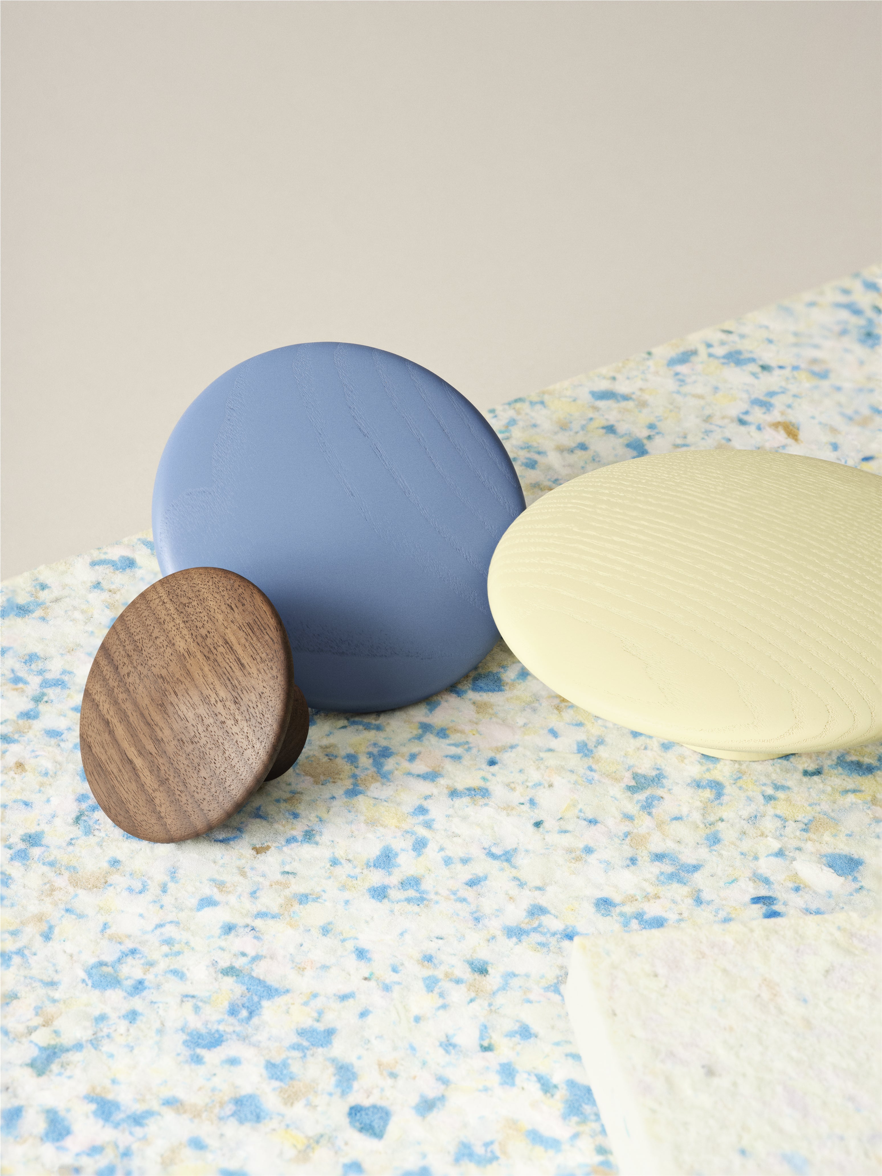 Dots Wood - Pale Blue