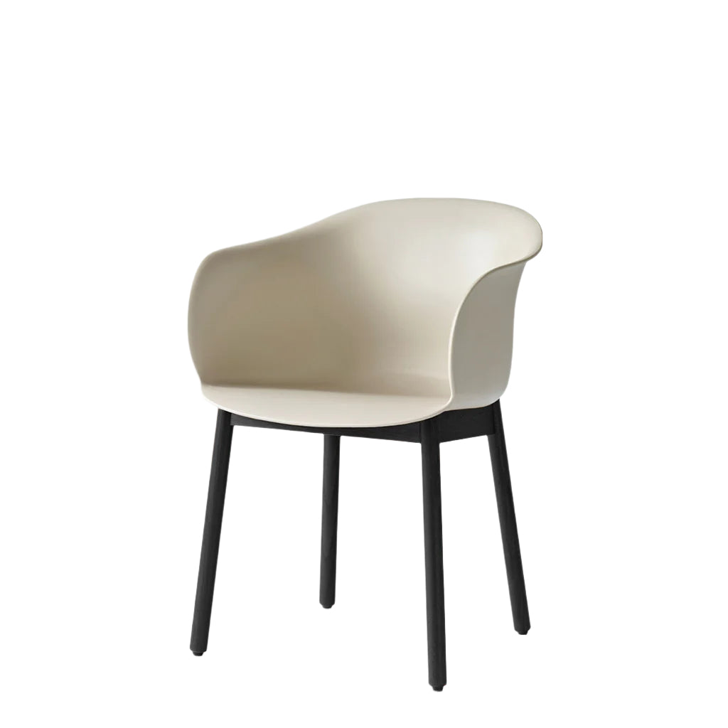 Elefy Chair JH30 - Soft Beige & Black lacquered Oak
