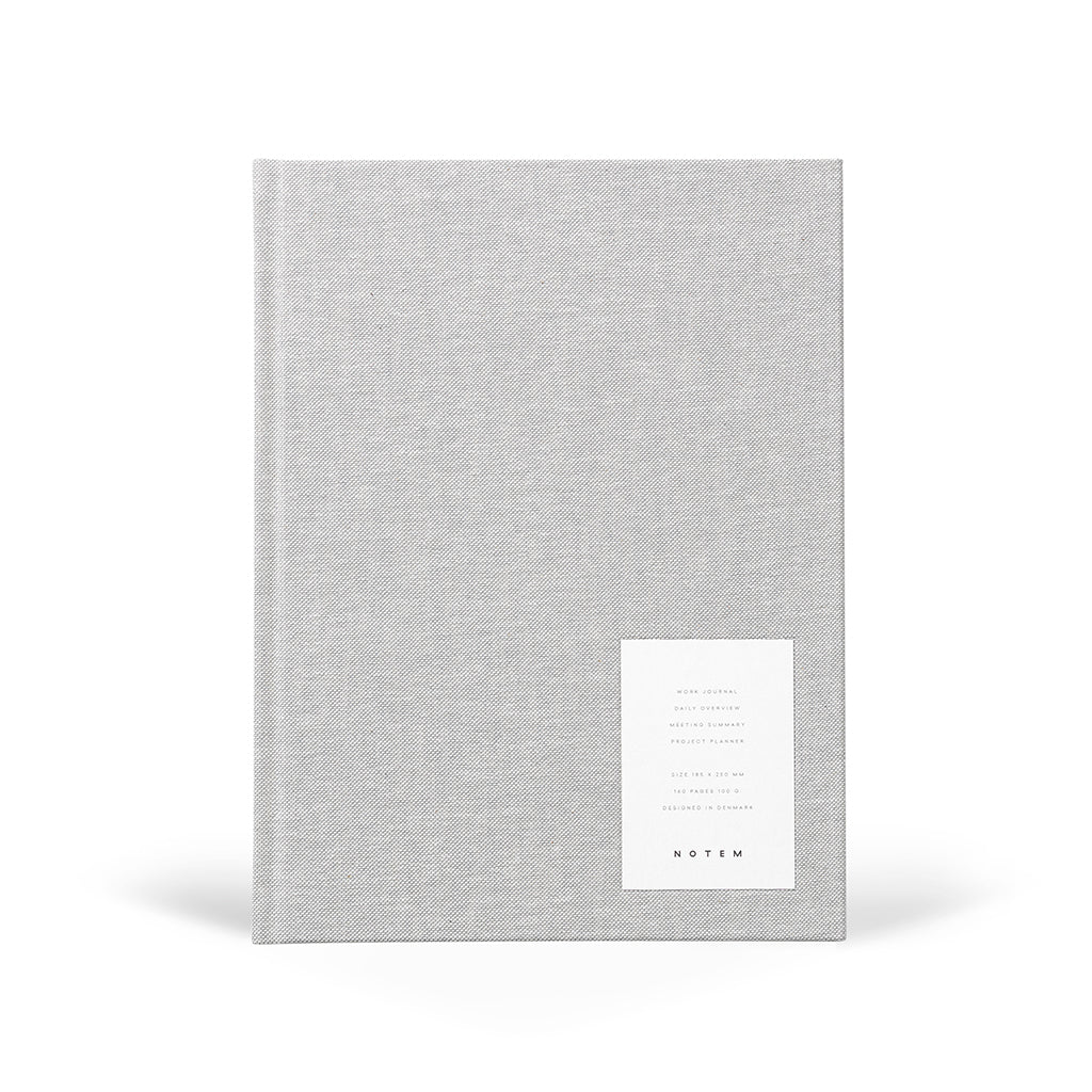 Even Work Journal, Large - Light Grey
