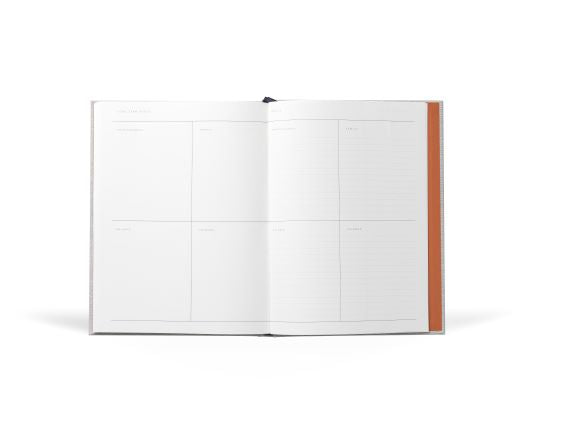 Even Work Journal, Large - Light Grey