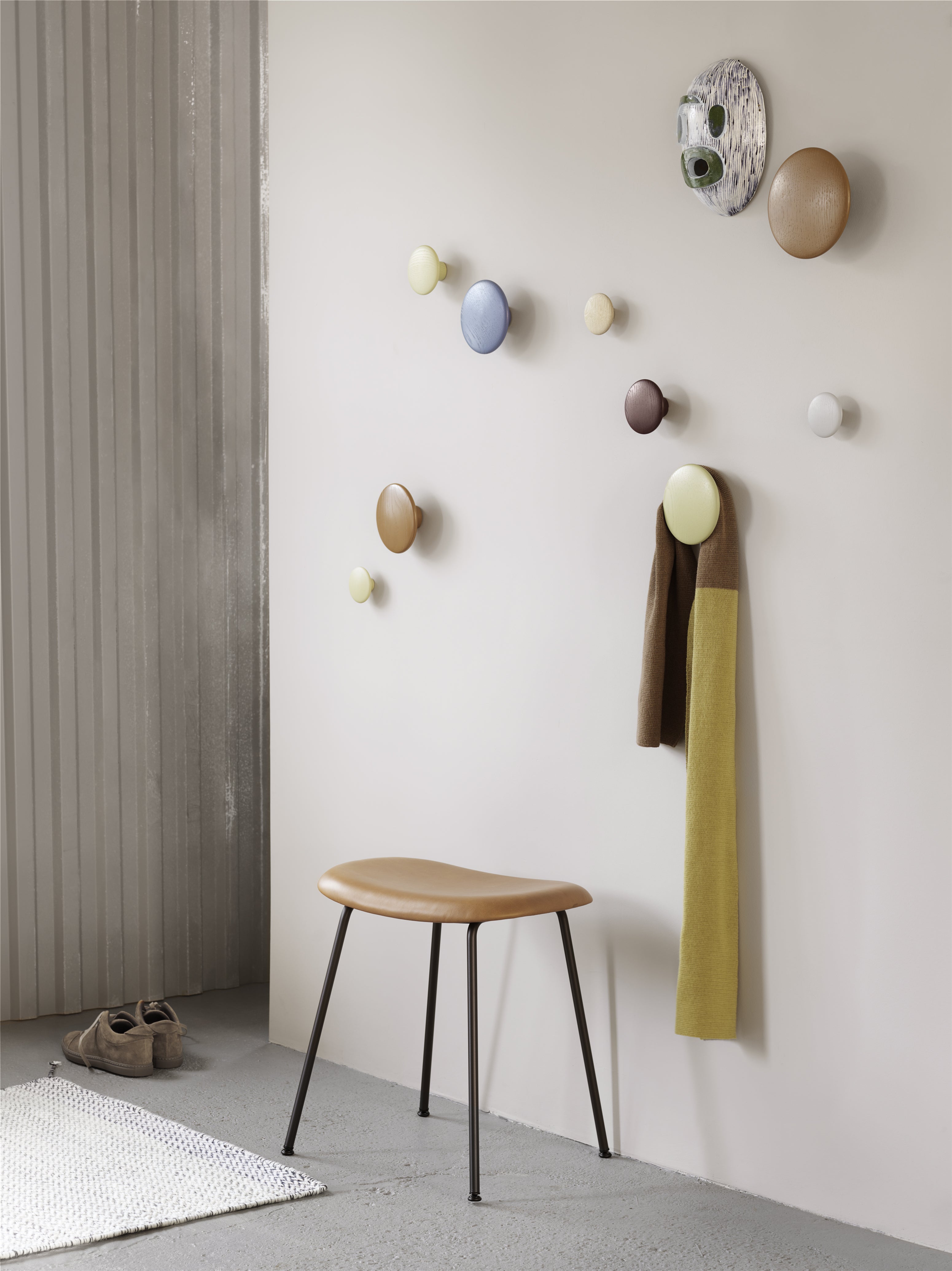 Dots Wood - Beige-Green