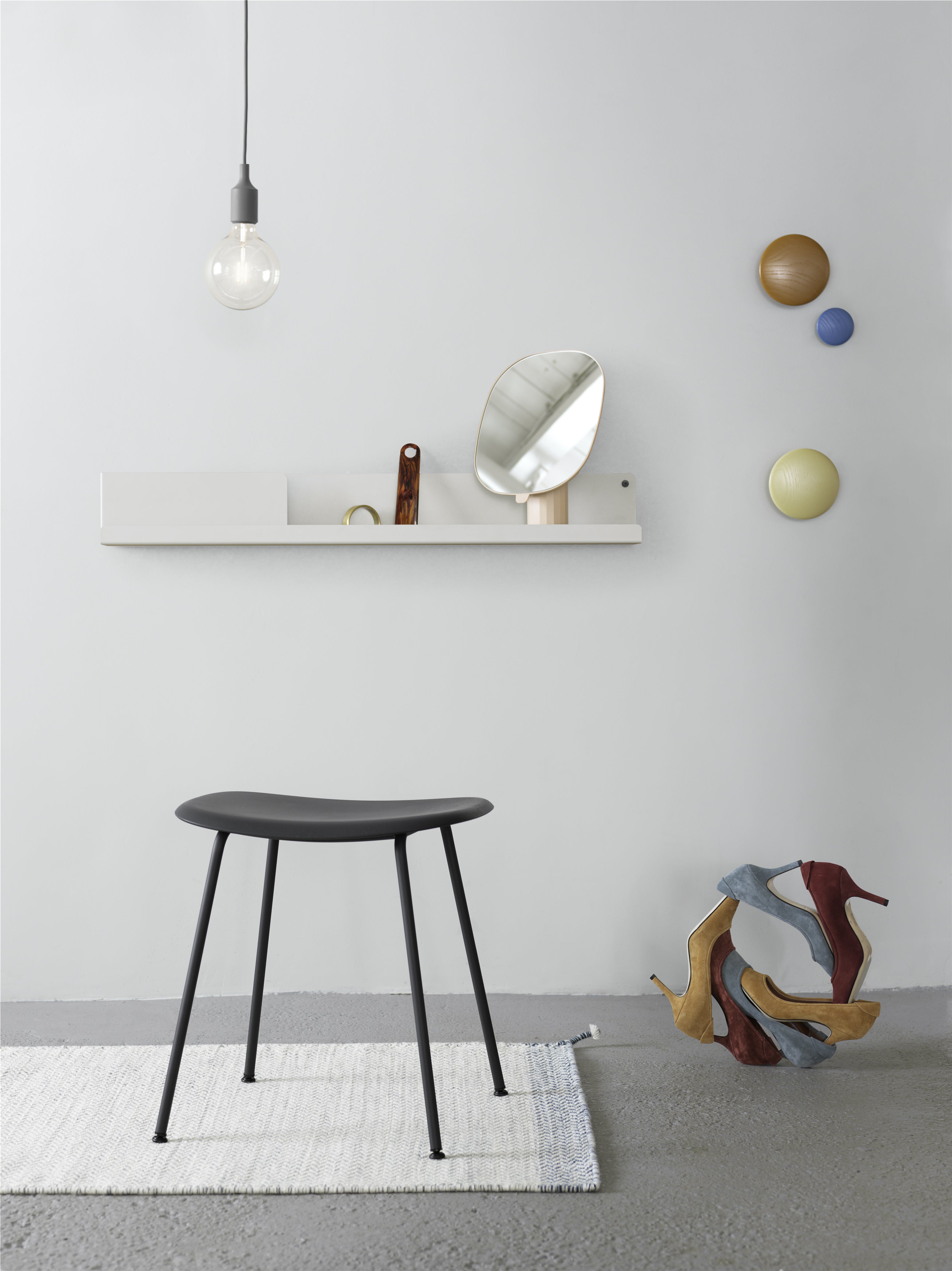 Dots Wood - Pale Blue