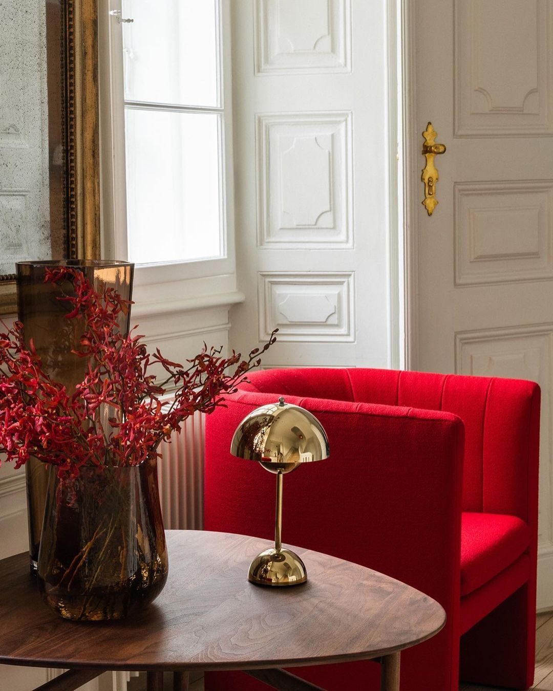 Flowerpot Portable table lamp VP9 - Brass