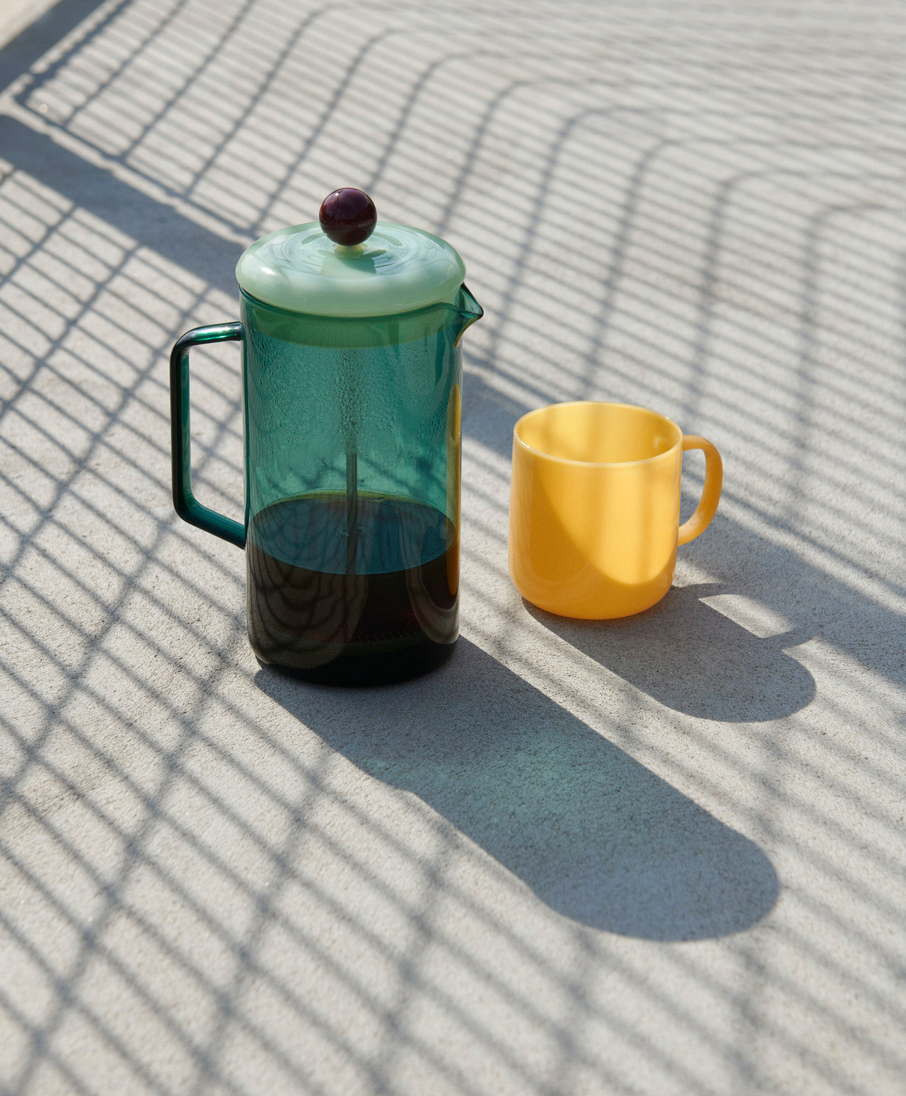 Borosilicate Mug Set of 2 - Jade Yellow