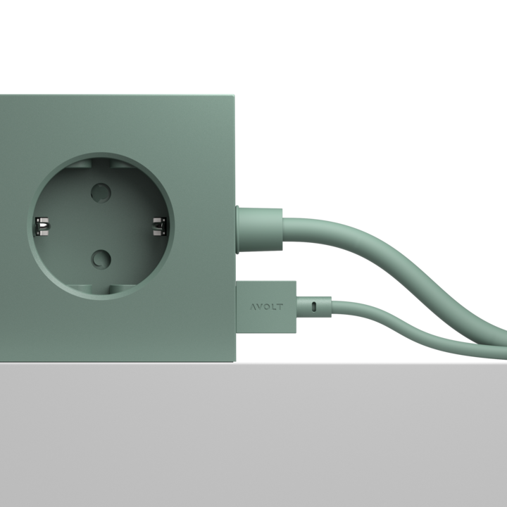 Cable 1 USB-A to Apple Lightning - Oak Green