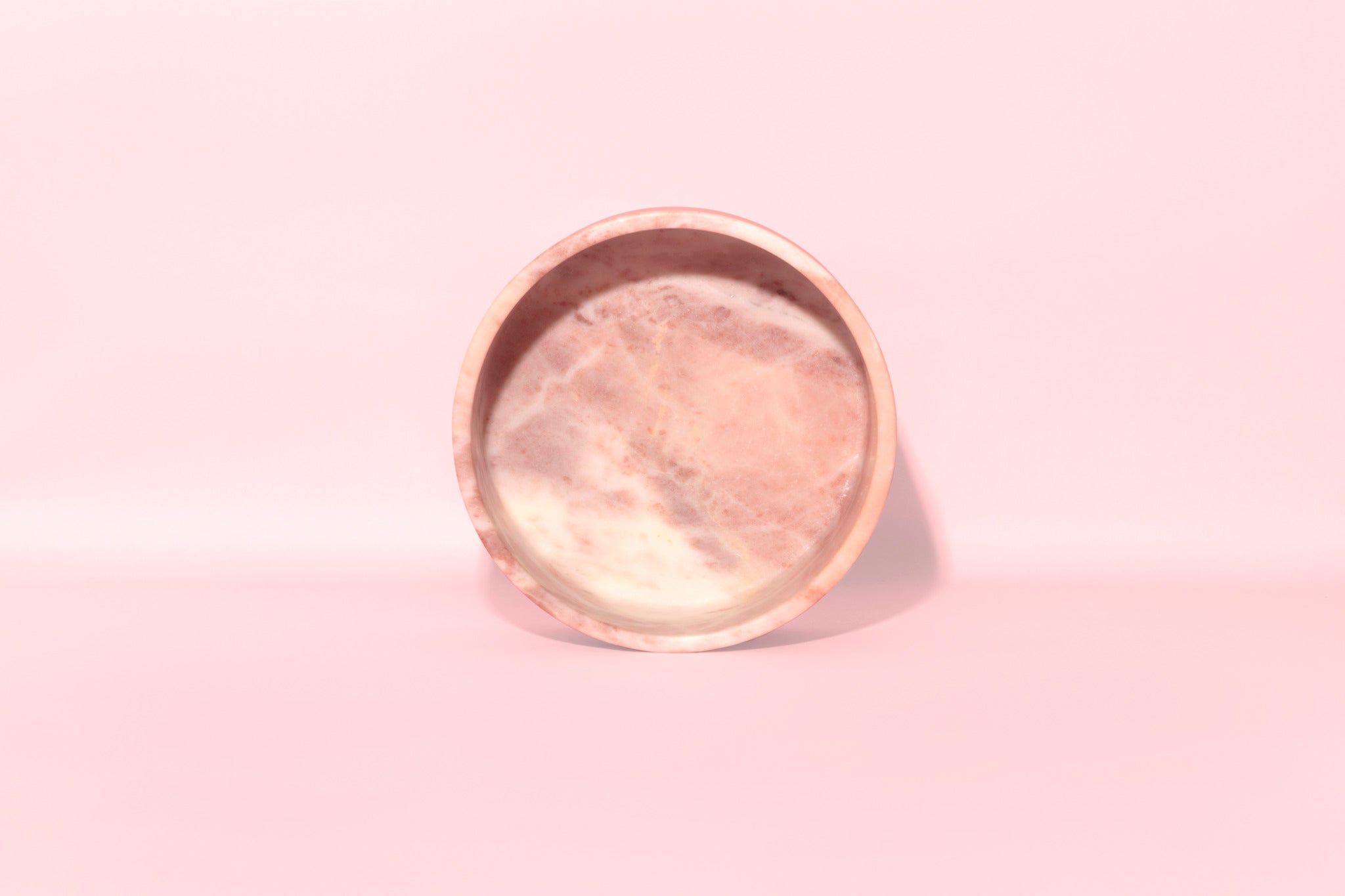 Pink Marble Fruit Bowl
