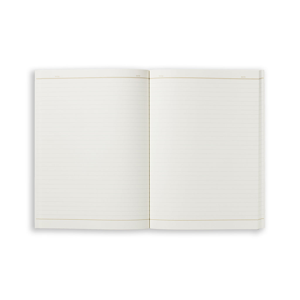 Large Notebook - Check Light Blue