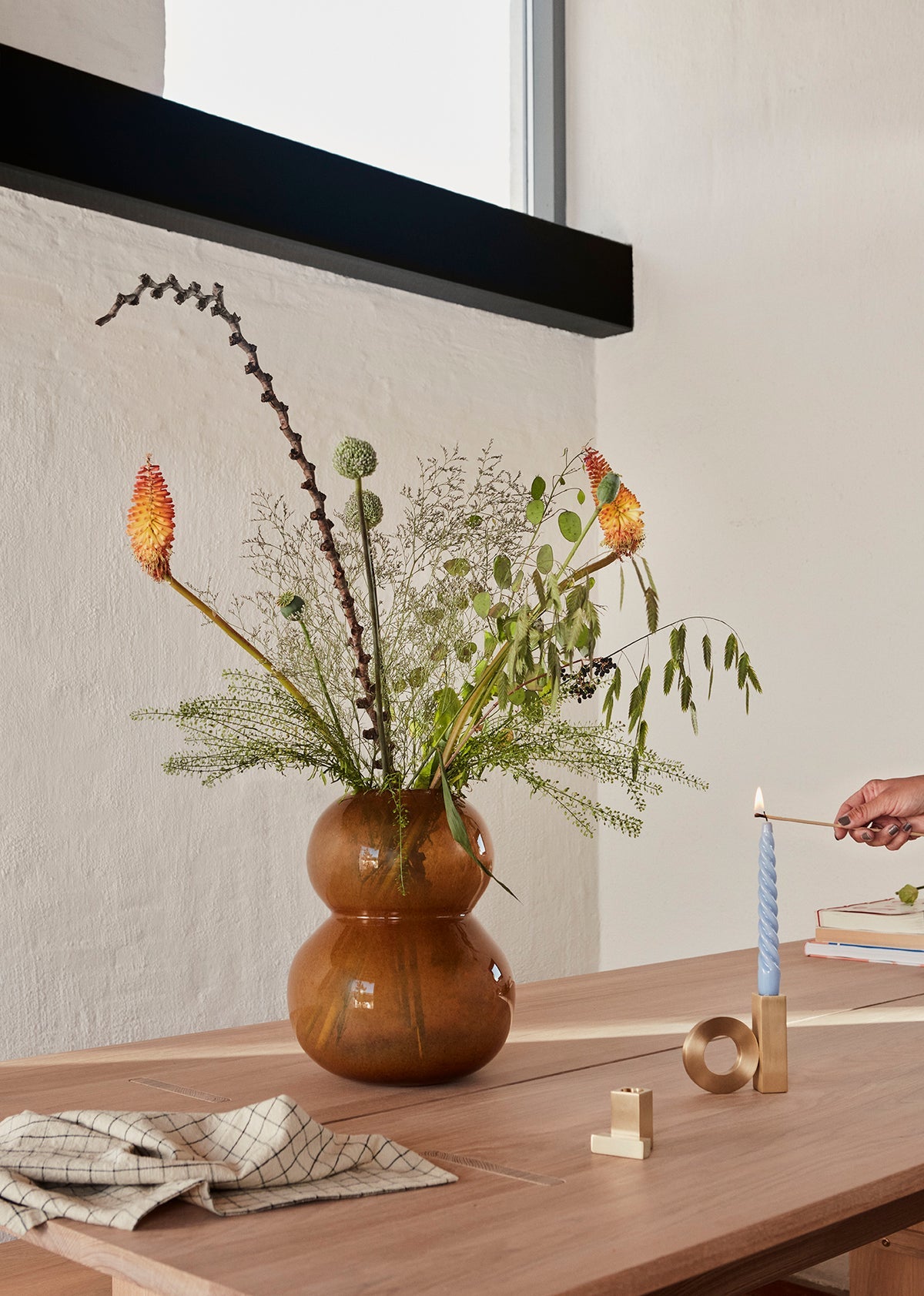 Lasi Vase - Amber