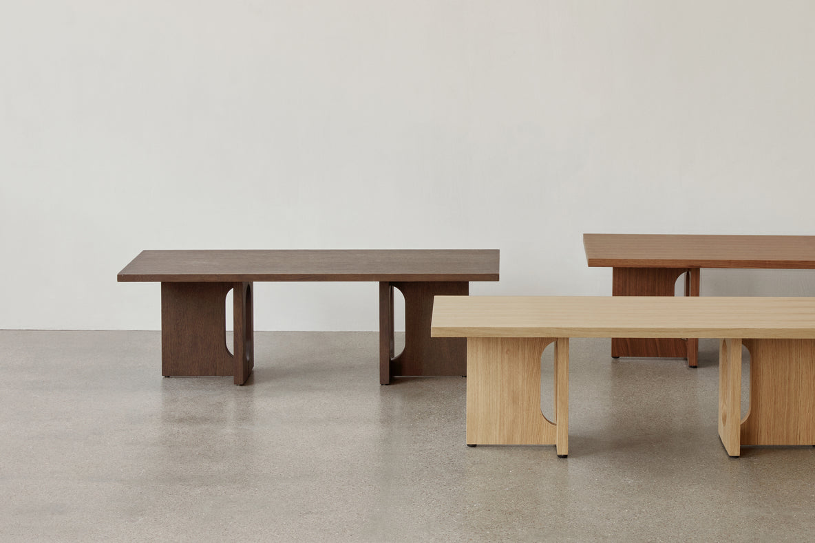 Androgyne Lounge Table, Dark stained oak
