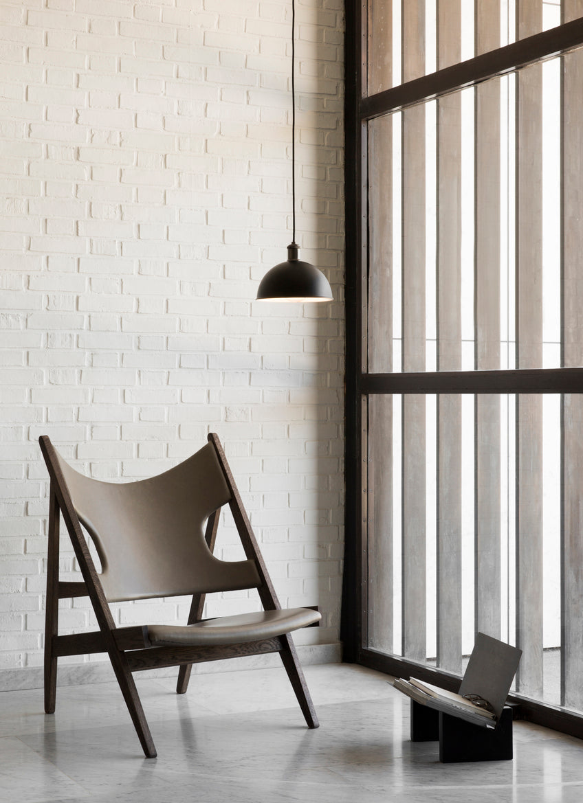 Knitting Lounge Chair - Dark stained oak / Dakar 0311