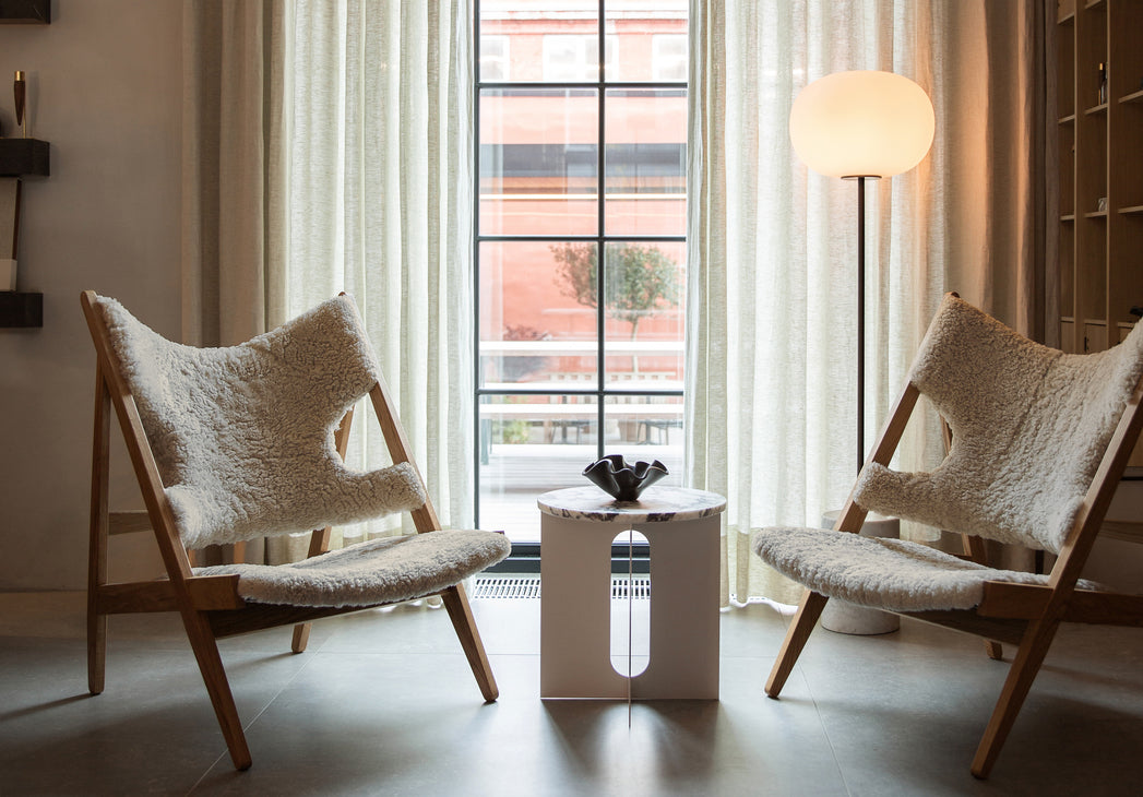 Androgyne Side Table Base - Ivory