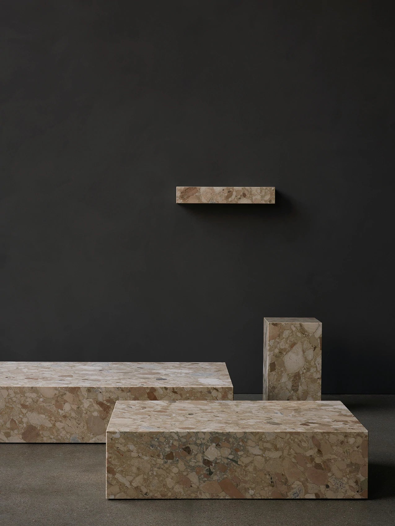 Plinth Tall - Kunis Breccia Sand
