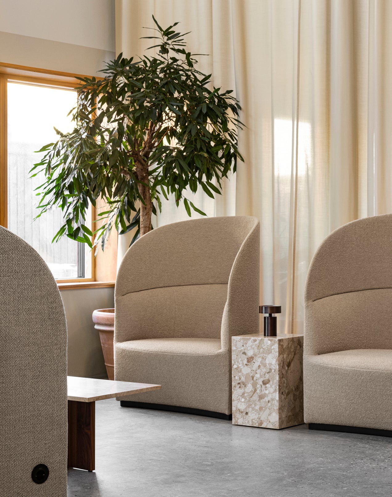 Plinth Tall - Kunis Breccia Sand