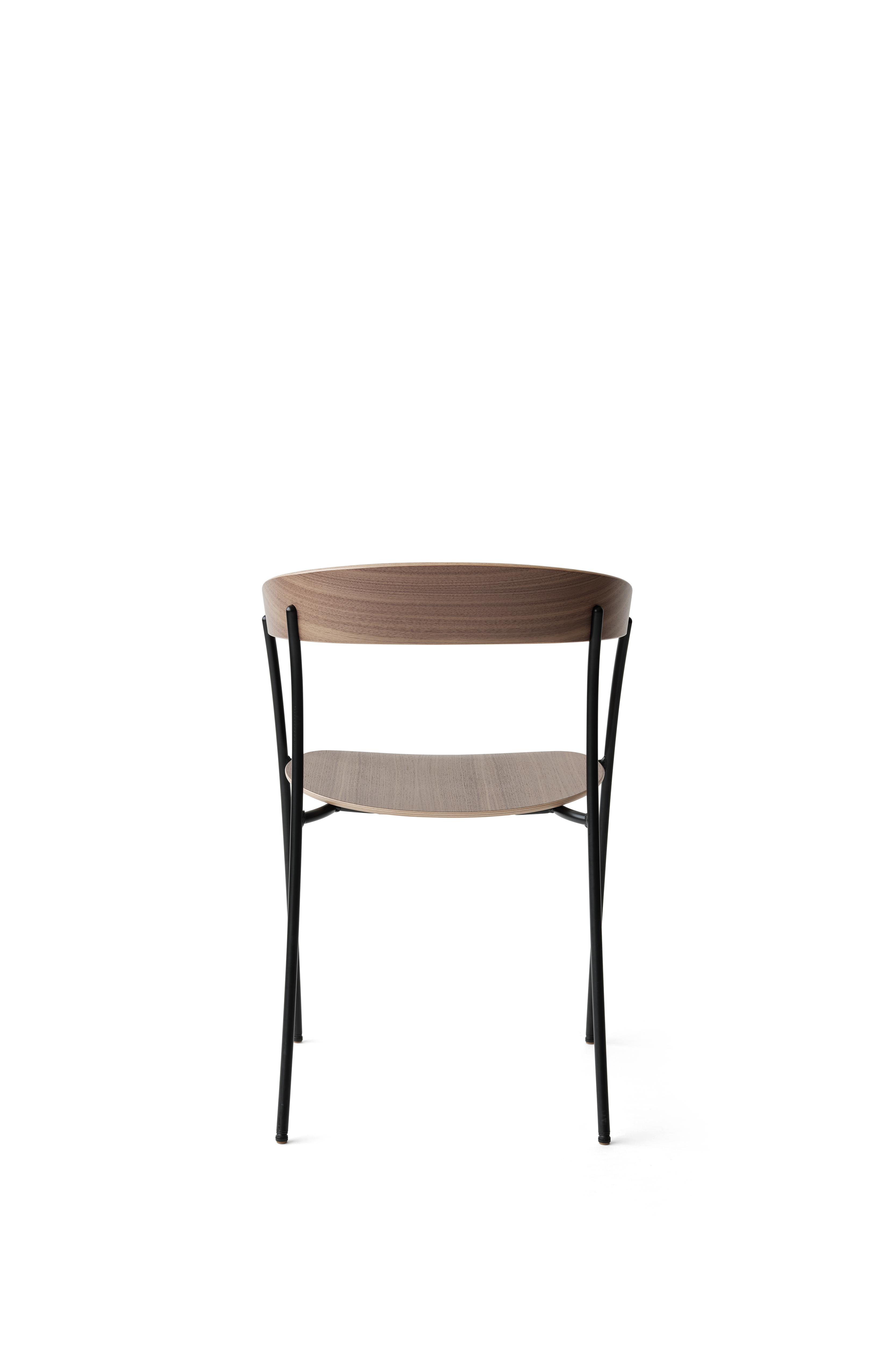 Scaun cu mânere Missing - Nuc