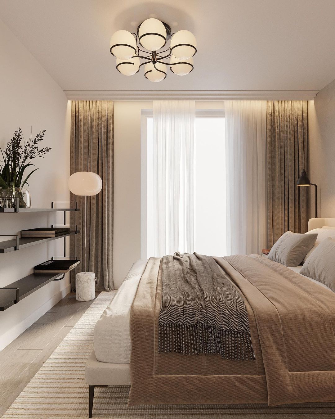 Model 2042/6 Ceiling - Black