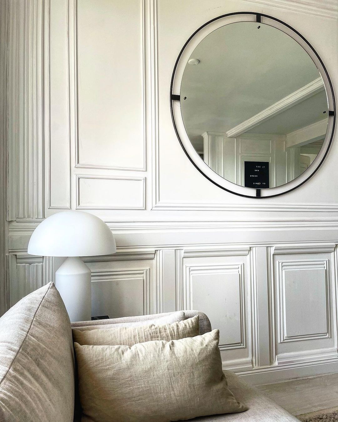 Nimbus Mirror, Ø110 - Bronzed brass