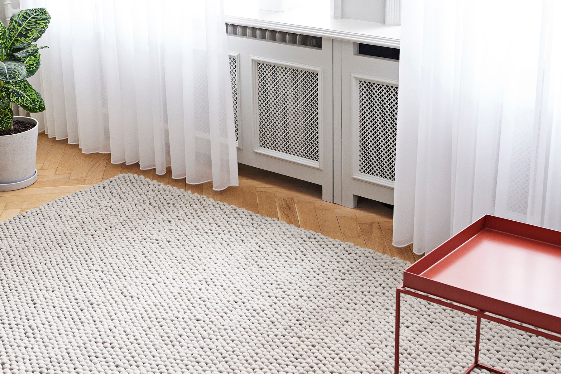 Peas Rug - Soft Grey