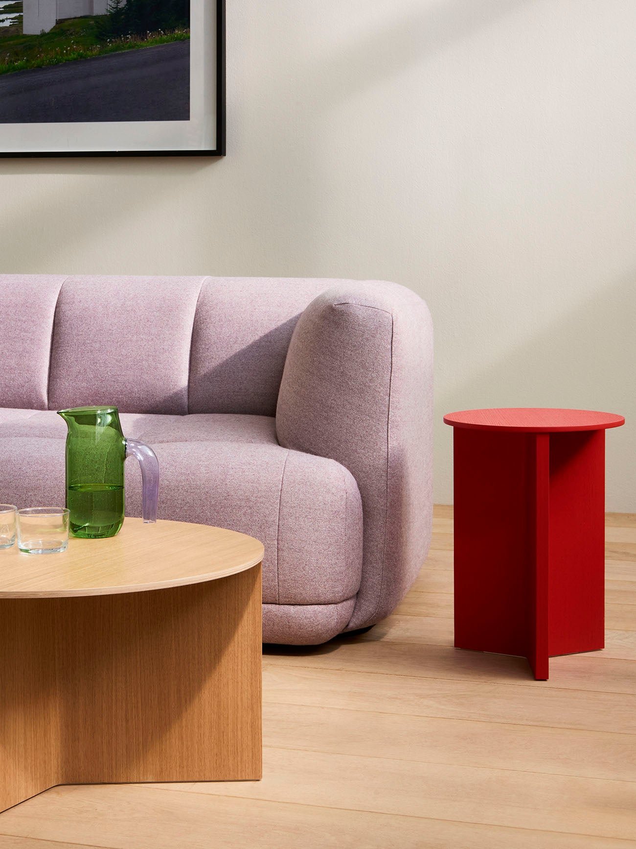 Slit Table Wood High - Candyred