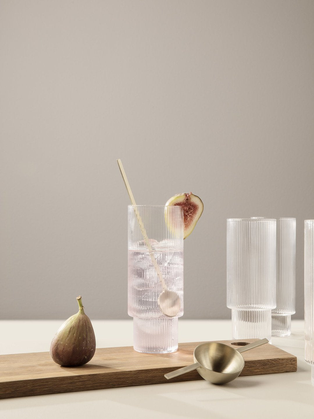Ripple Long Drink Glasses ( Set of 4)