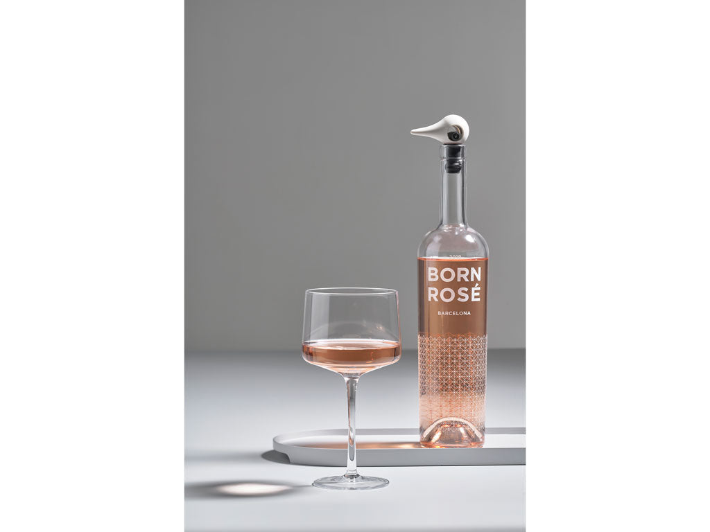 Rocks Wine Stopper - Bird, Warm Grey