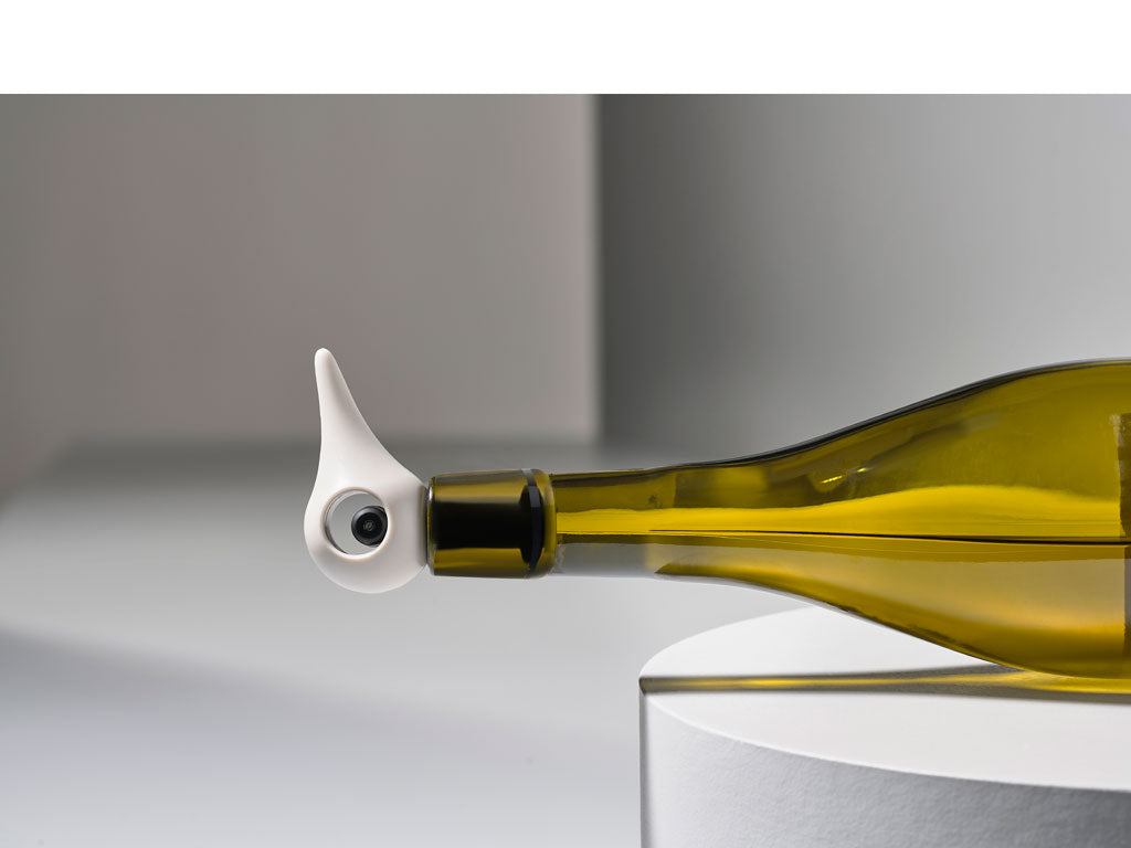 Rocks Wine Stopper - Bird, Warm Grey