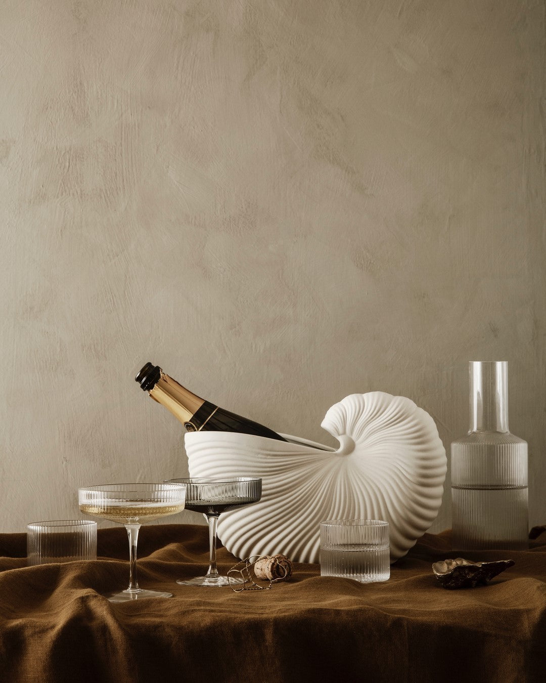 Ripple Champagne Saucers (set of 2)