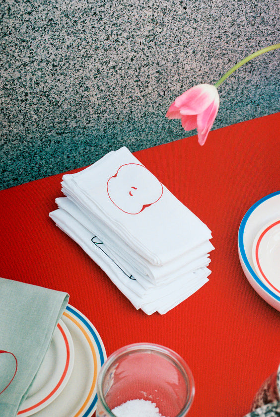 Sobremesa Napkin Set of 4 White