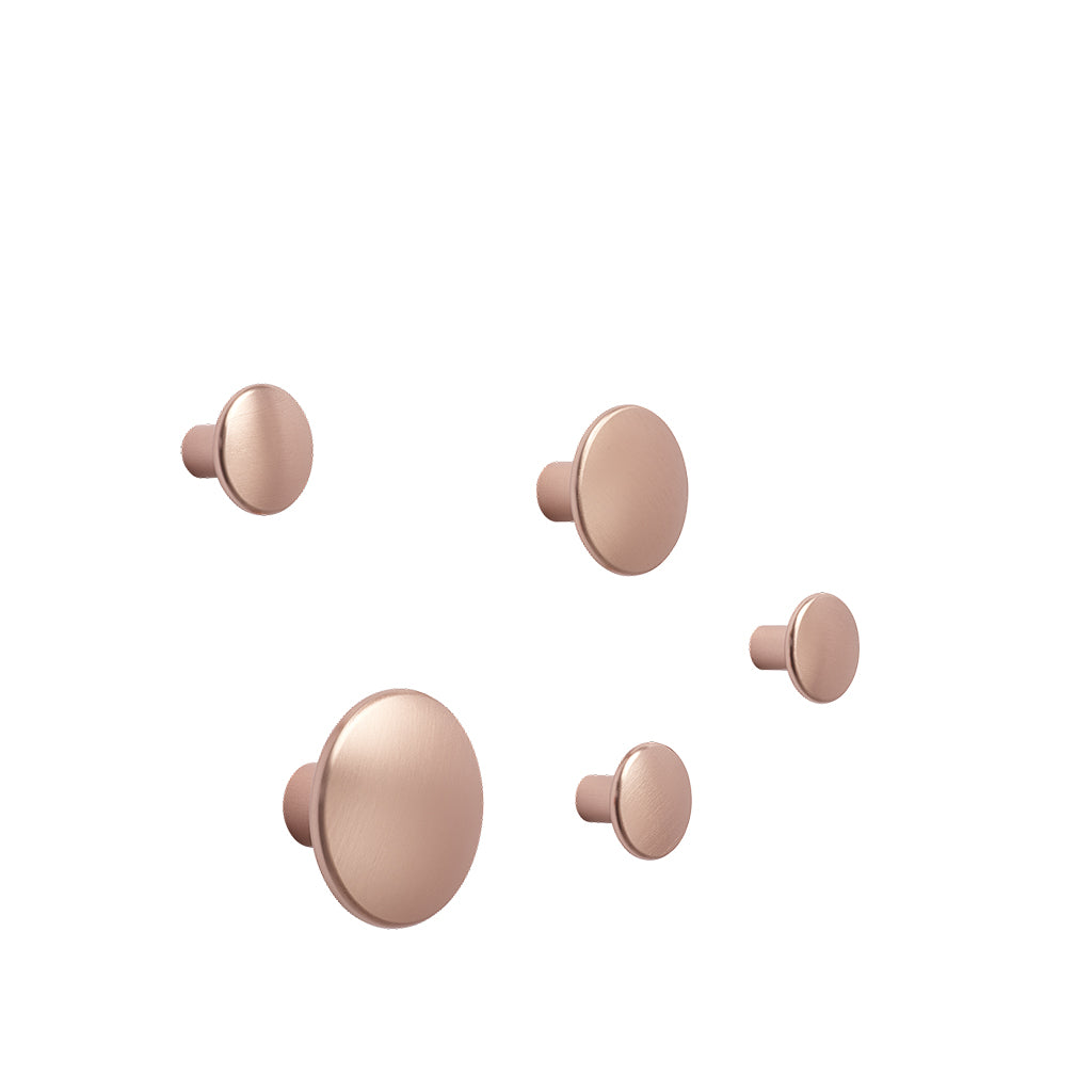 Dots Metal Set of 5 - Rose