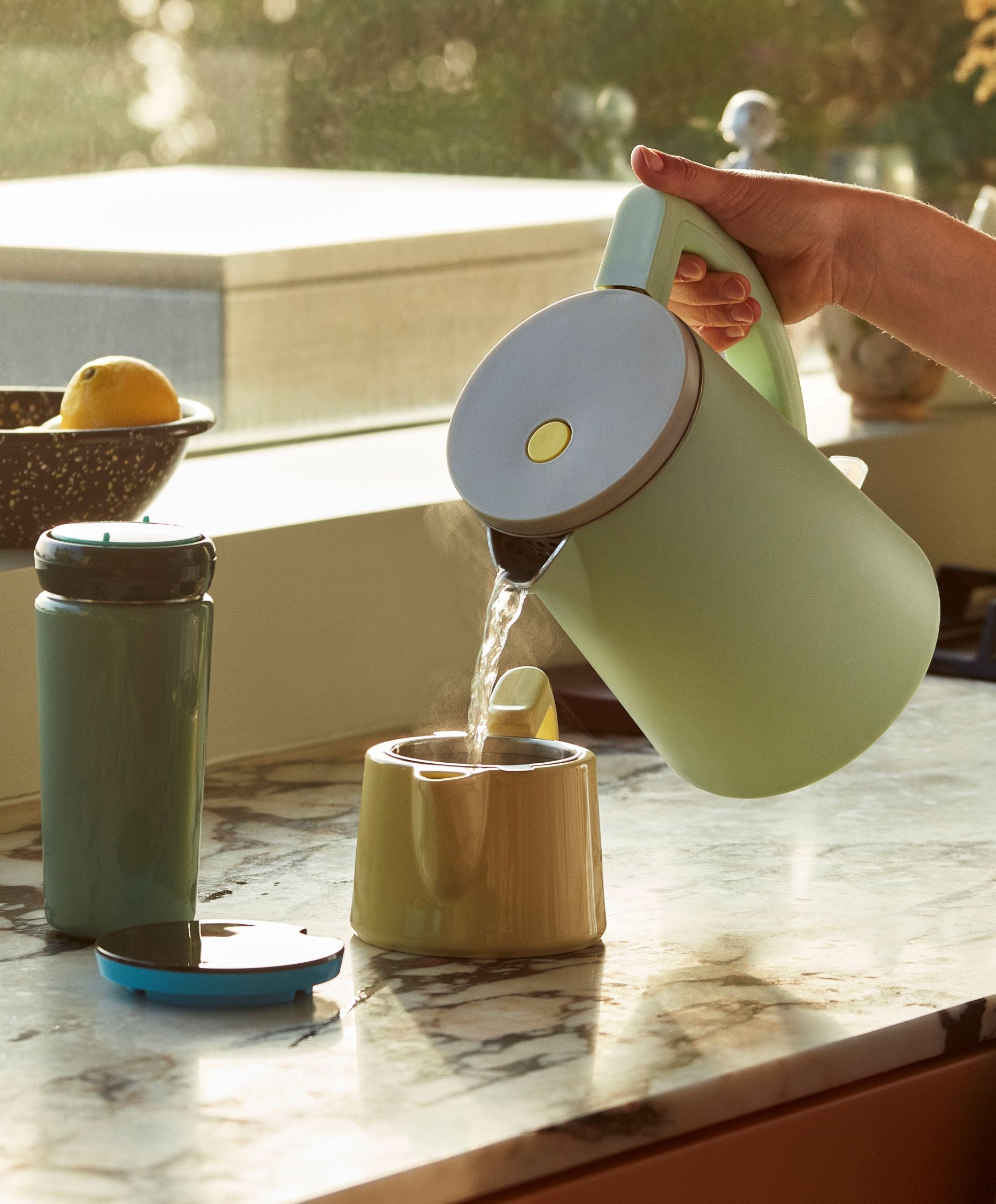 Coffee Pot 0.45L - Light yellow