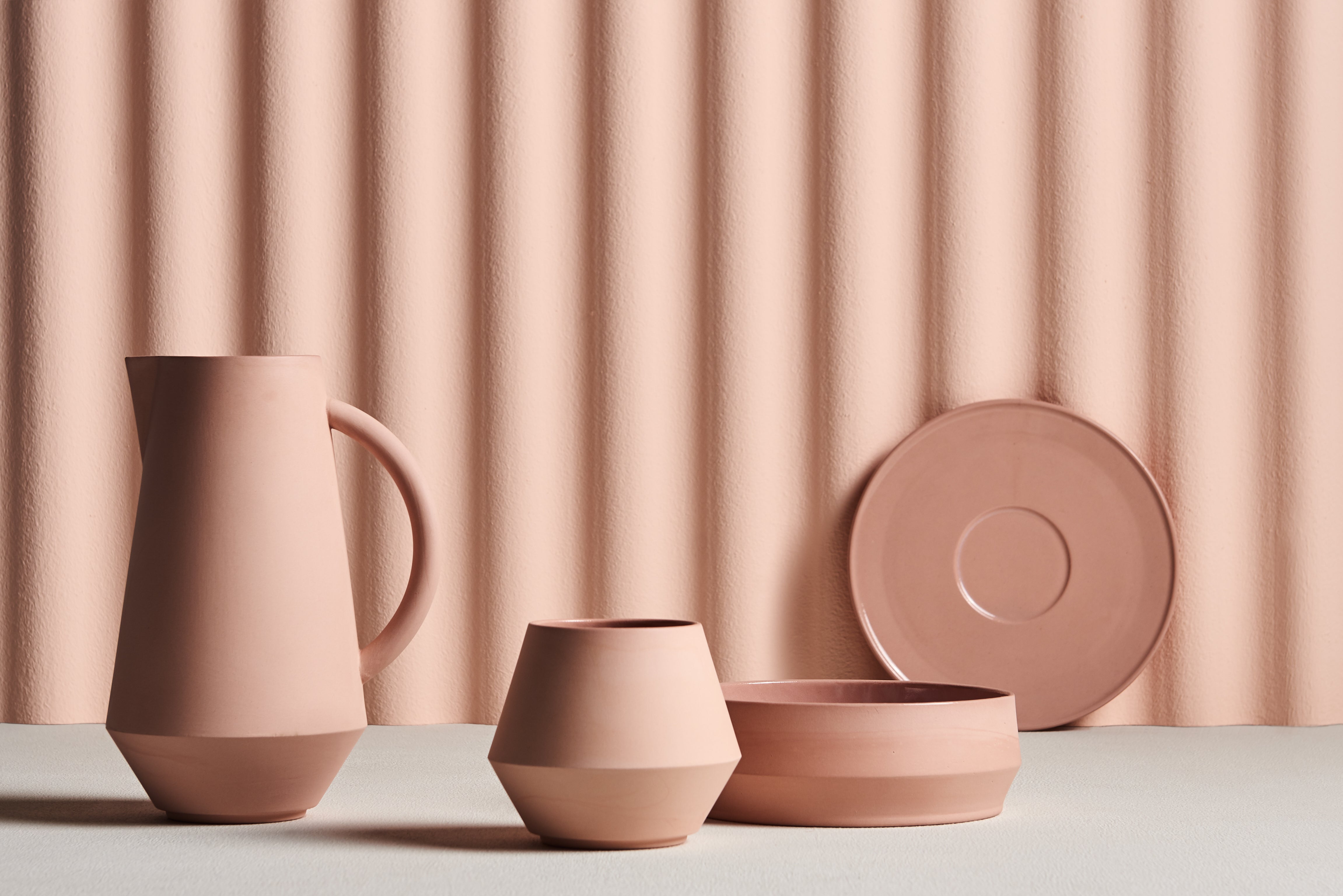 Unison Ceramic Carafe - coral