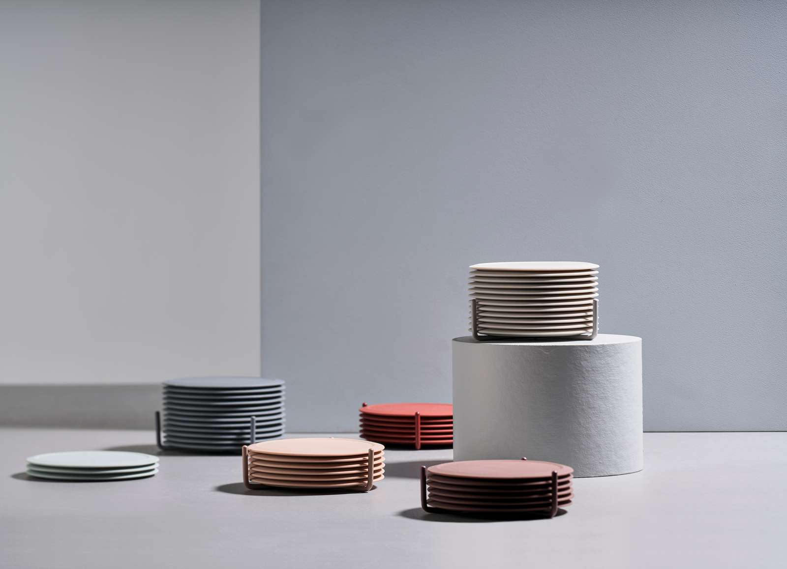 Singles Coasters - Warm Grey