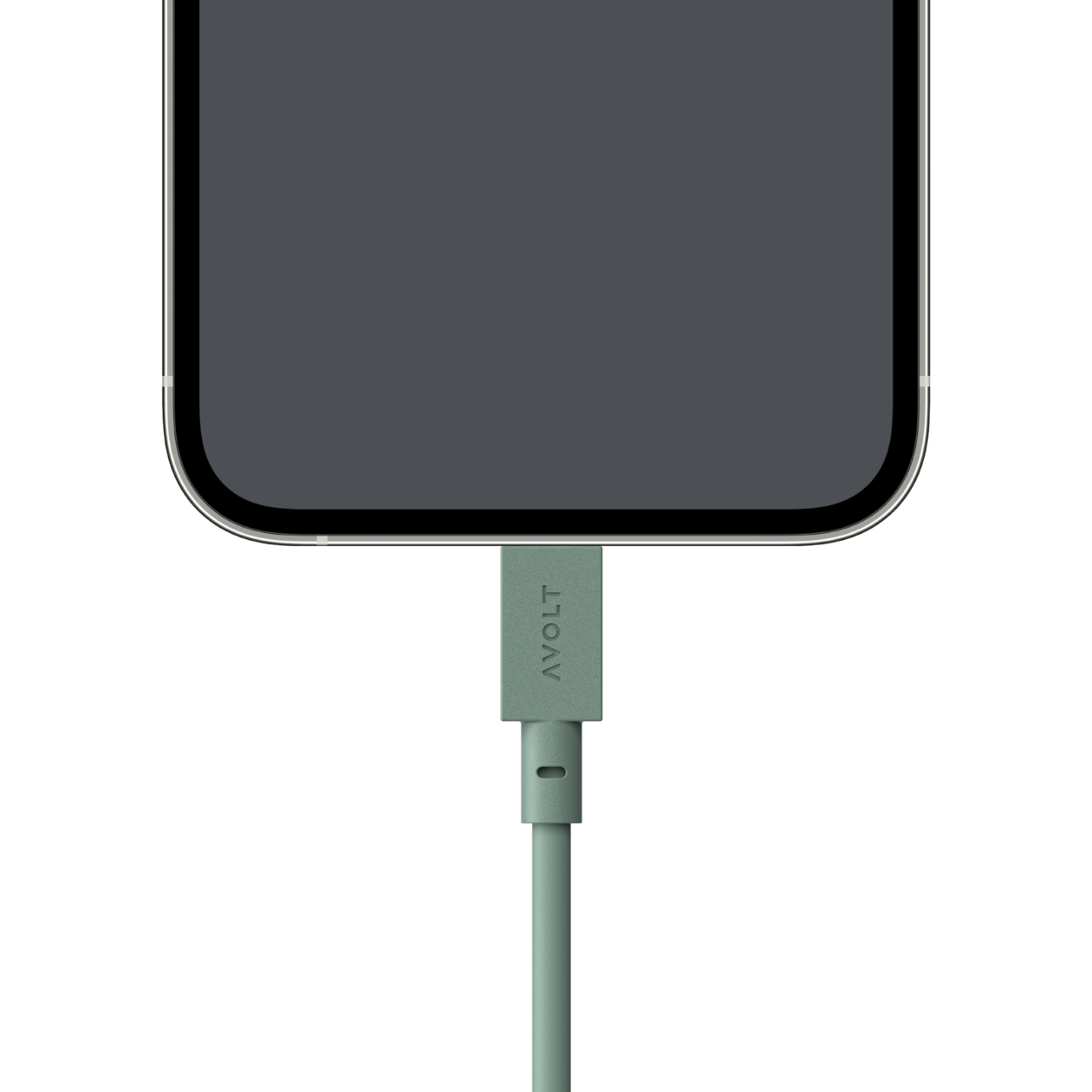 Cable 1 USB-A to Apple Lightning - Oak Green